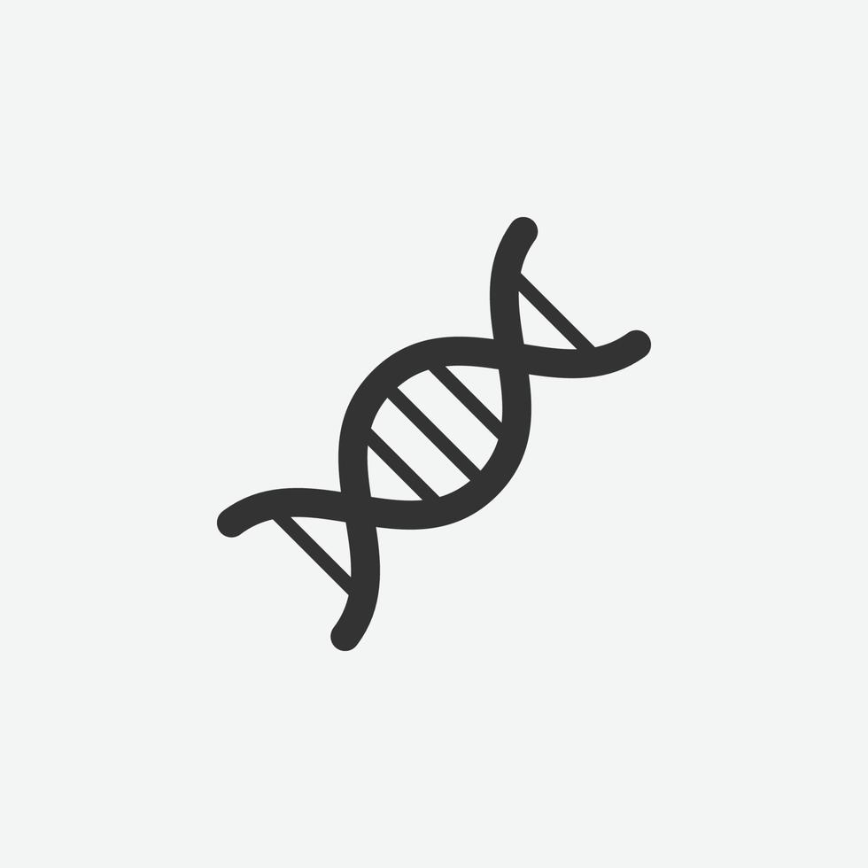 genetisch, dna, biotechnologie geïsoleerd pictogram voor grafisch en websiteontwerp vector