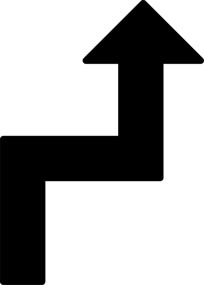 zigzag pijl vector icoon