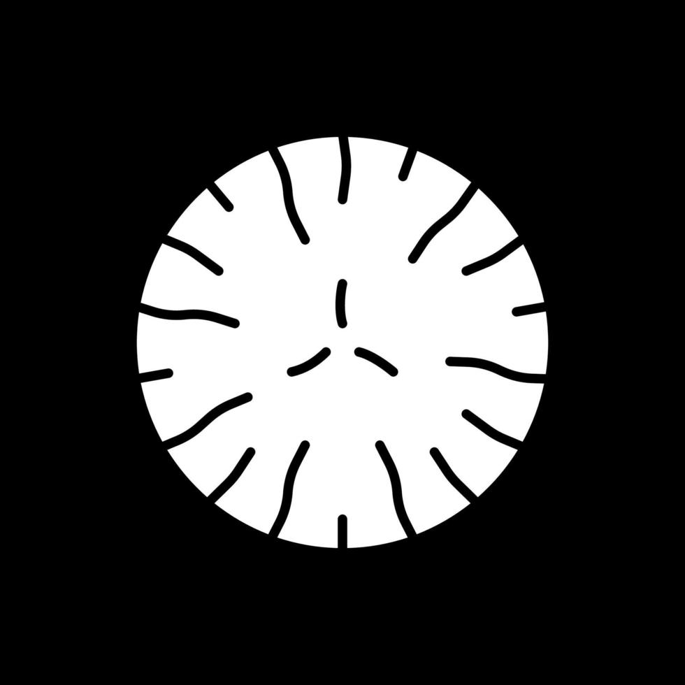 taart donkere modus glyph-pictogram vector
