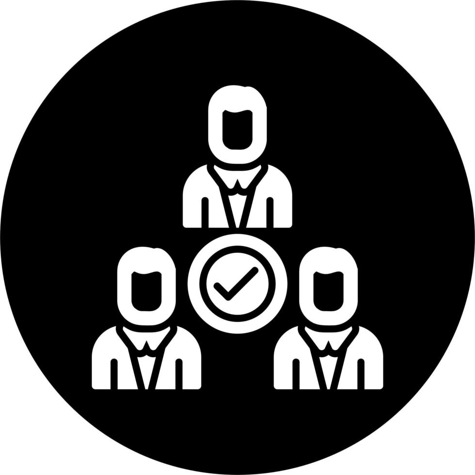 team vector pictogram