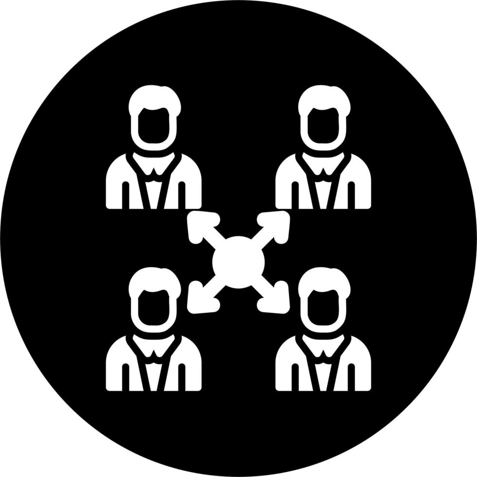 team vector pictogram