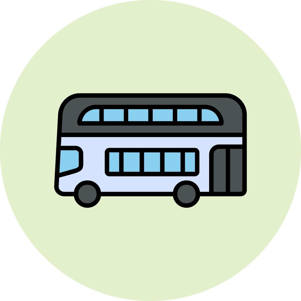 dubbele decker bus vector icoon