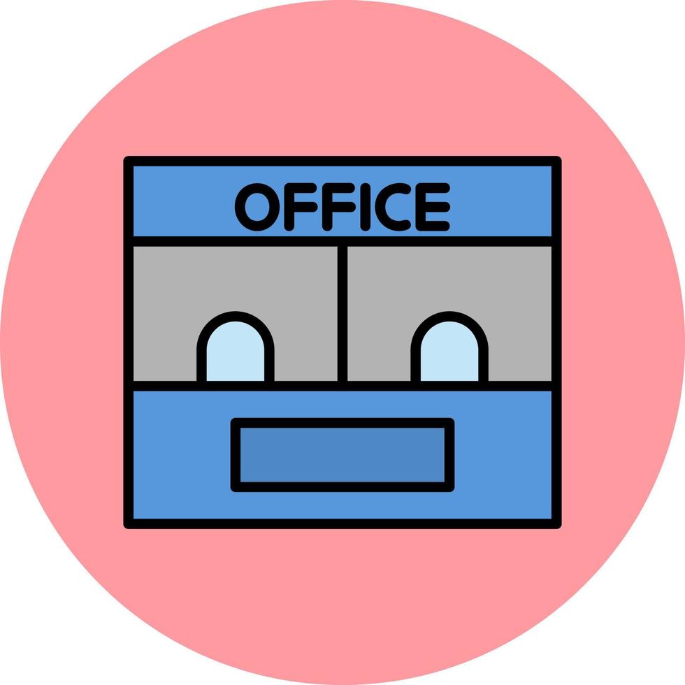 ticket kantoor vector icoon