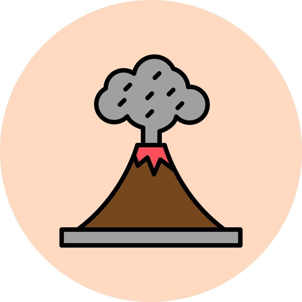 vulkaan vector icoon