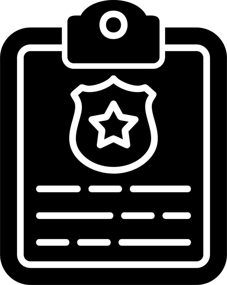 Politie insigne vector icoon