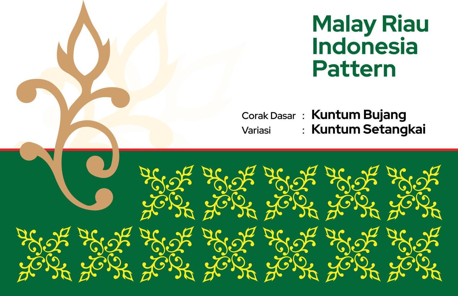 patroon Maleis riau batik songket tenun, het weven motief corak Dan ragi kuntum bujang setangkai melayu vector