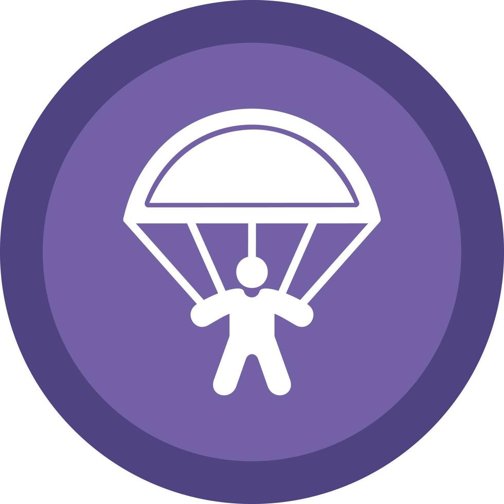 Parachutespringen vector icoon ontwerp