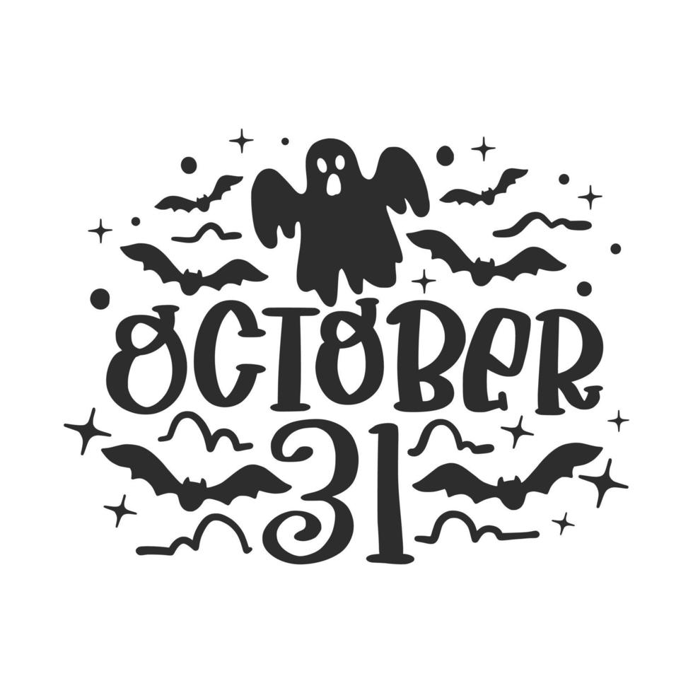 haloween belettering citaten motiverende inspirerend afdrukbare poster sticker t-shirt ontwerp kaarten gezegde hoektand smakelijk vector