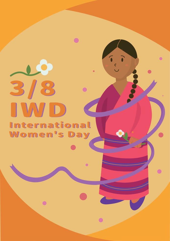 Internationale vrouwen dag.illustratie vector