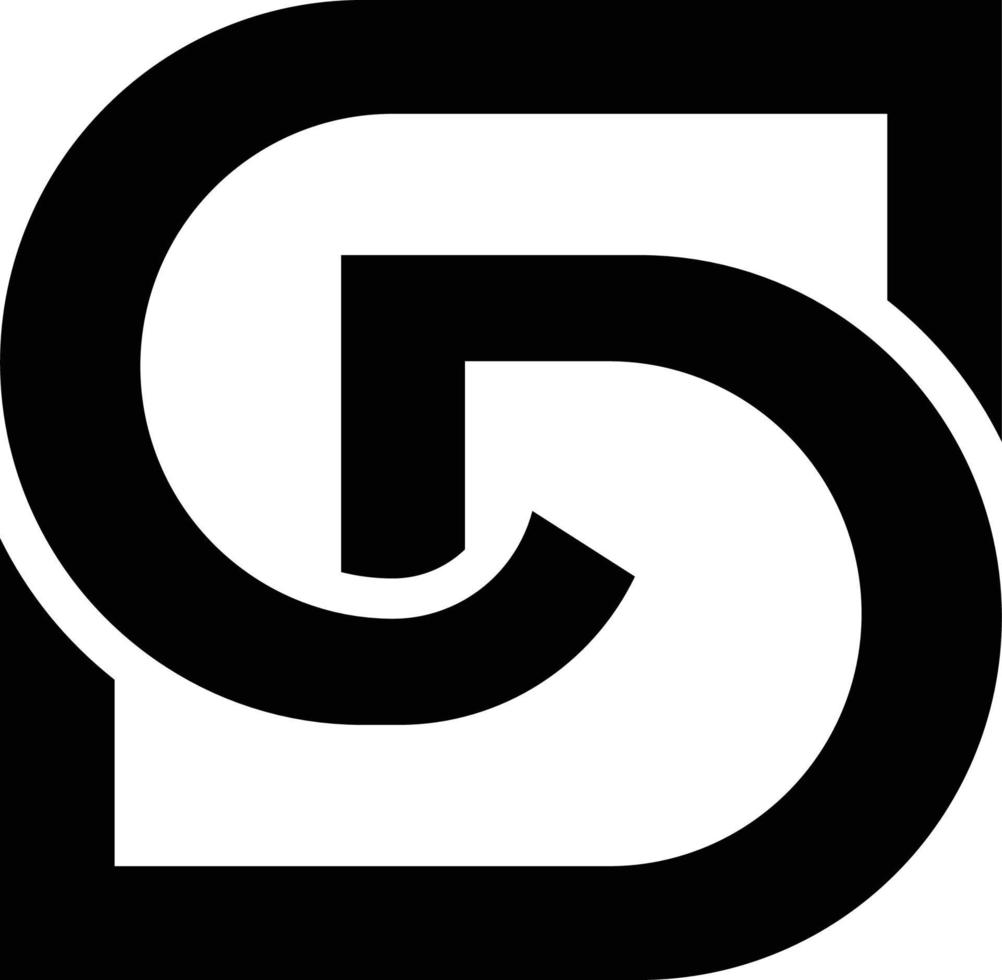 dd logo icoon vector