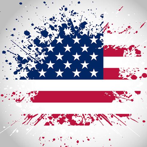 Grunge Amerikaanse vlag achtergrond vector