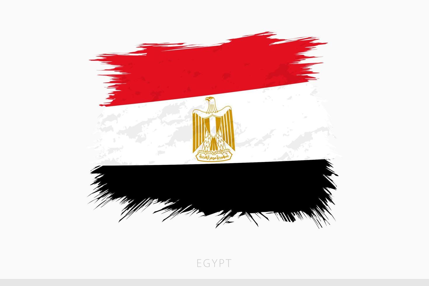 grunge vlag van Egypte, vector abstract grunge geborsteld vlag van Egypte.