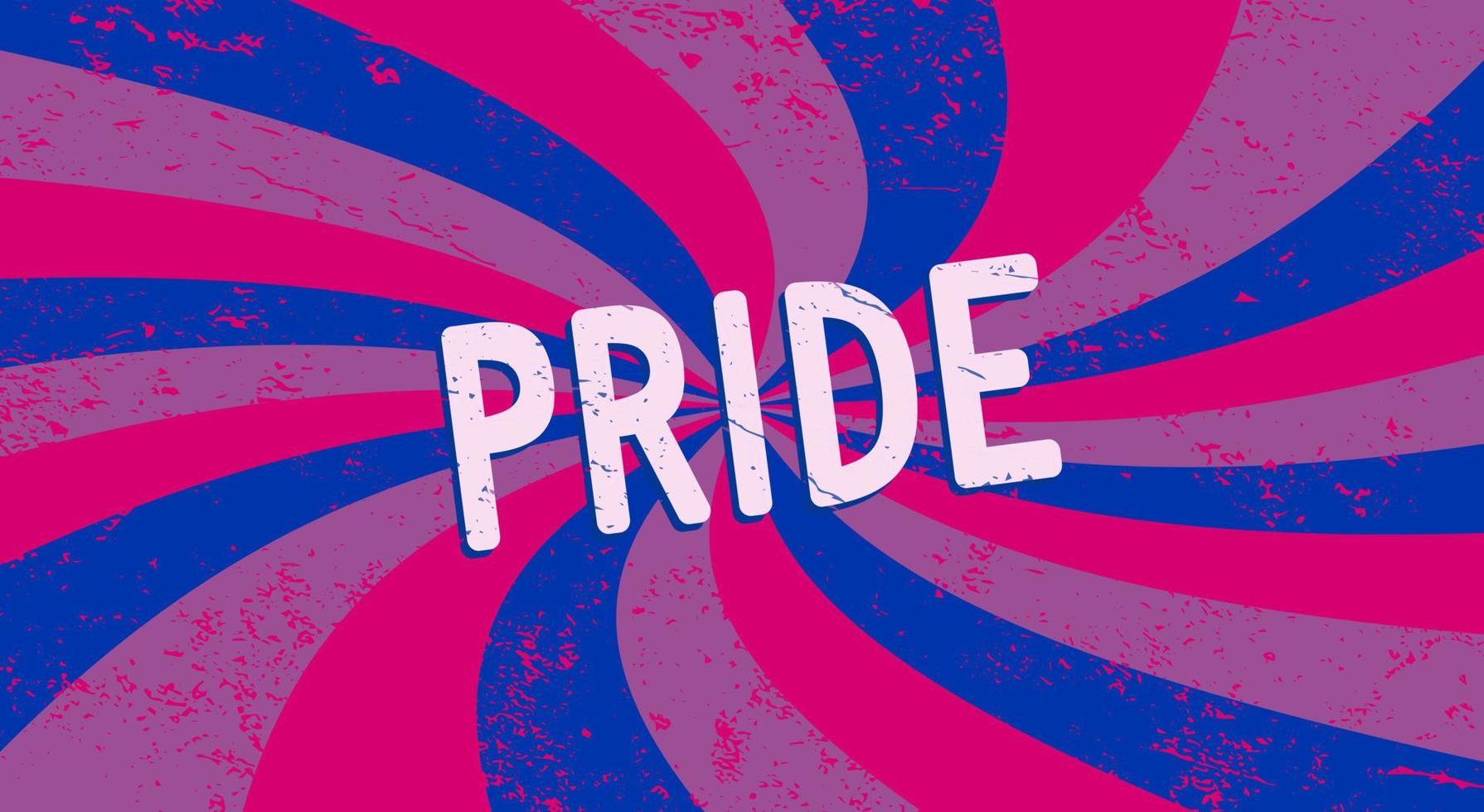 poster of banier met biseksueel vlag. lgbt trots. vector illustratie sjabloon.