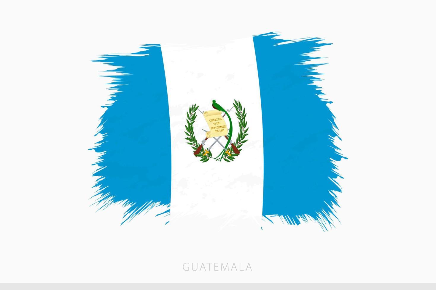 grunge vlag van Guatemala, vector abstract grunge geborsteld vlag van Guatemala.