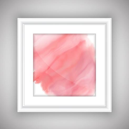 Aquarel ontwerp in afbeeldingsframe vector