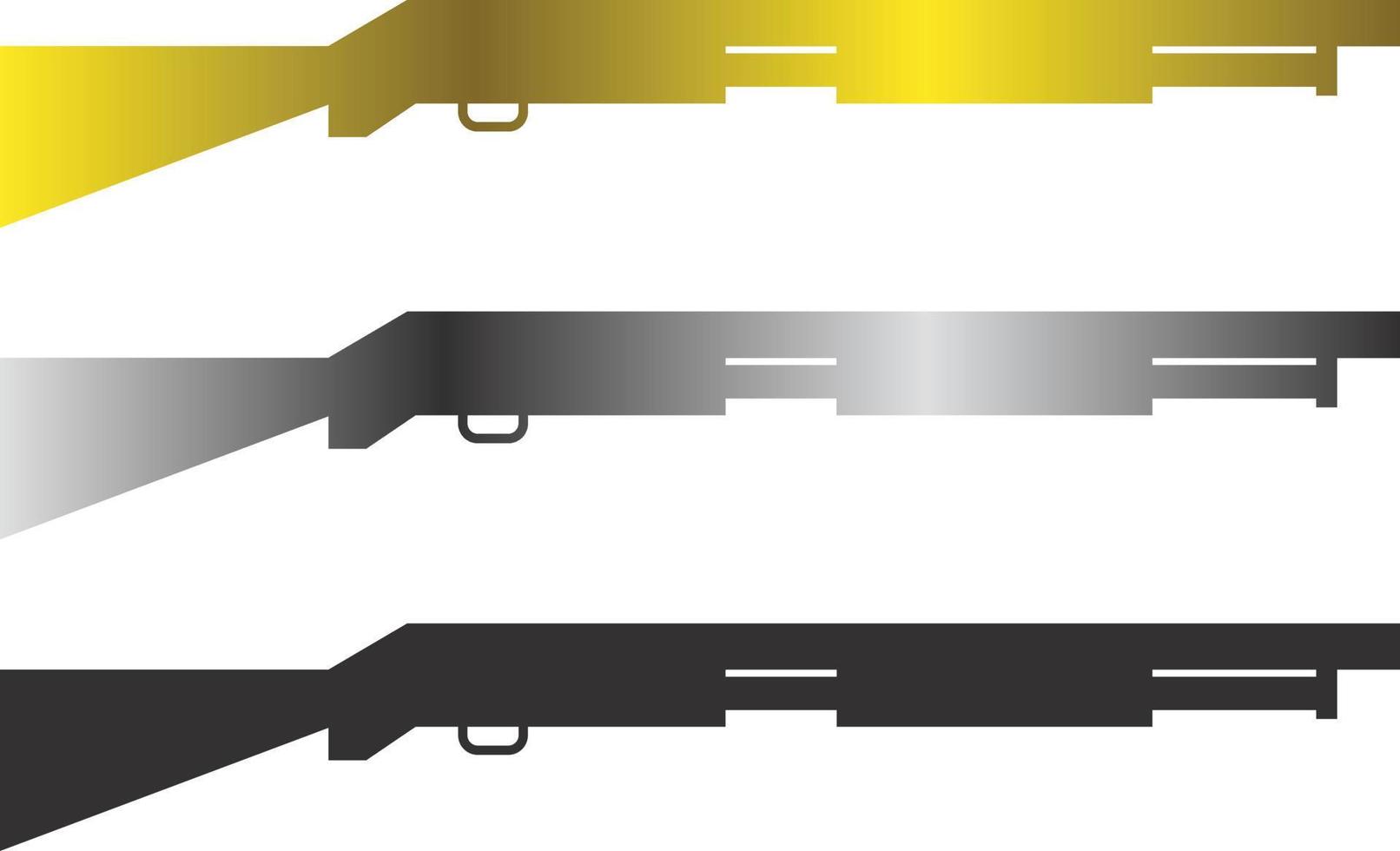 jachtgeweer logo concept vector ontwerp