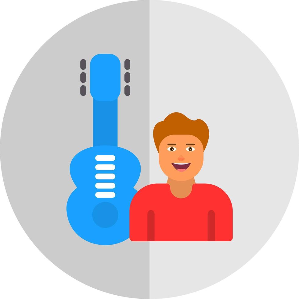 gitarist vector icoon ontwerp