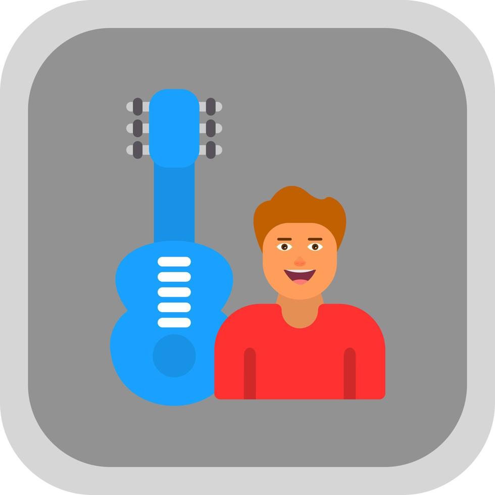 gitarist vector icoon ontwerp