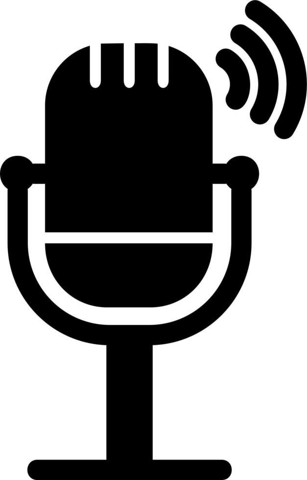 leven podcast vector icoon