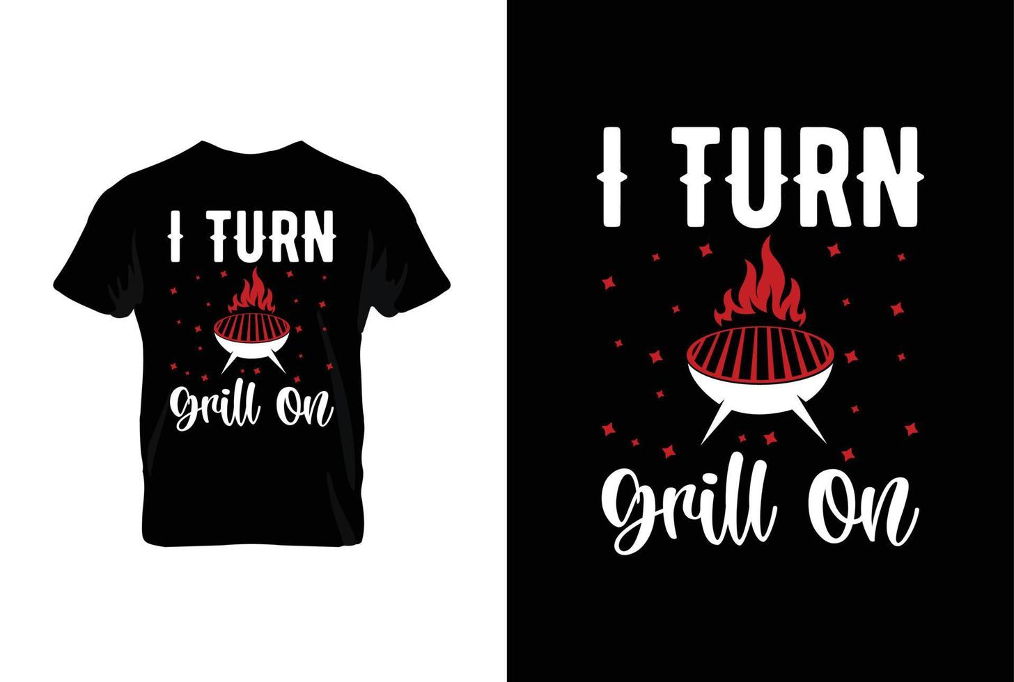 ik beurt rooster Aan bbq vector typografie t-shirt ontwerp.perfect voor afdrukken items en Tassen, affiches, kaarten, vector illustratie.