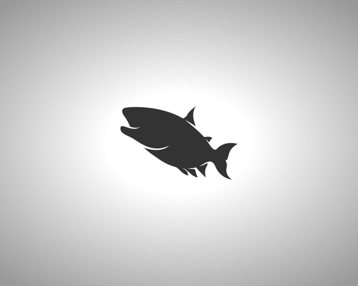 Zalm vector silhouet