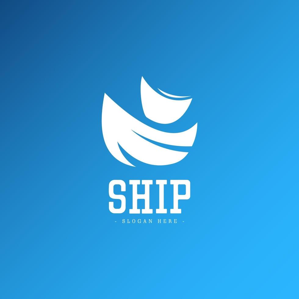 schip logo pictogram vector sjabloon ontwerp illustratie