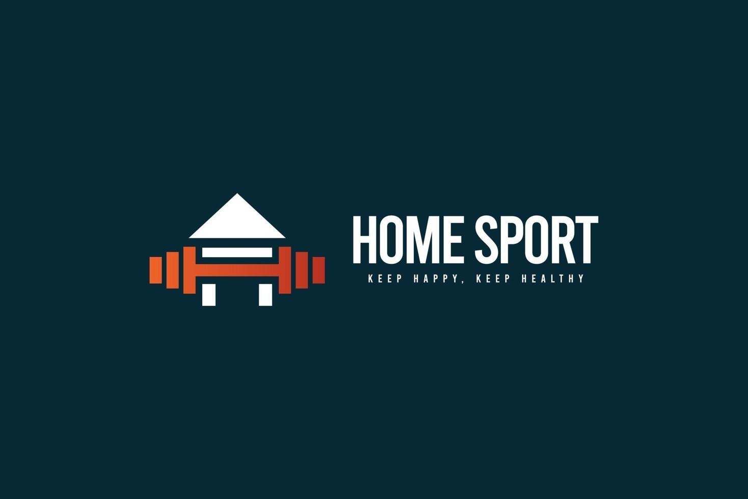 huis sport logo pictogram vector sjabloon ontwerp illustratie