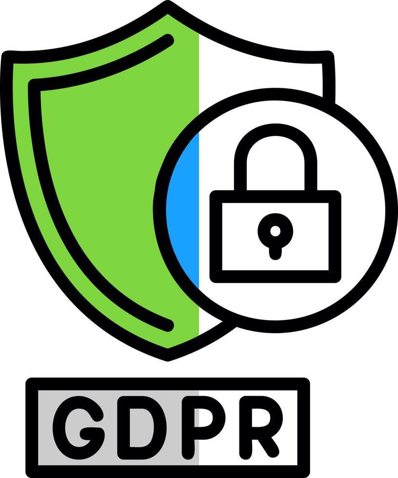 gdpr rechtszaak vector icoon ontwerp