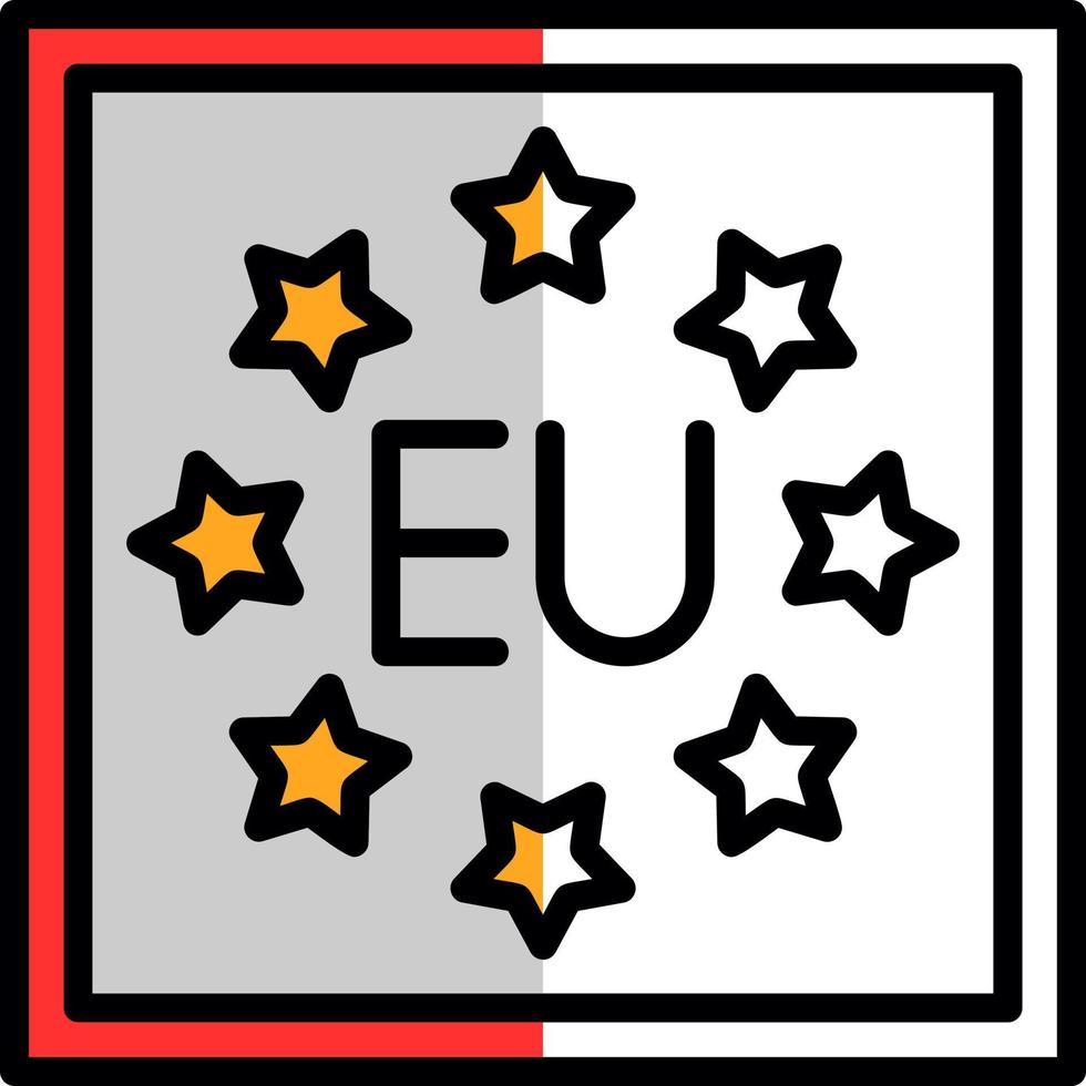 EU vector icoon ontwerp