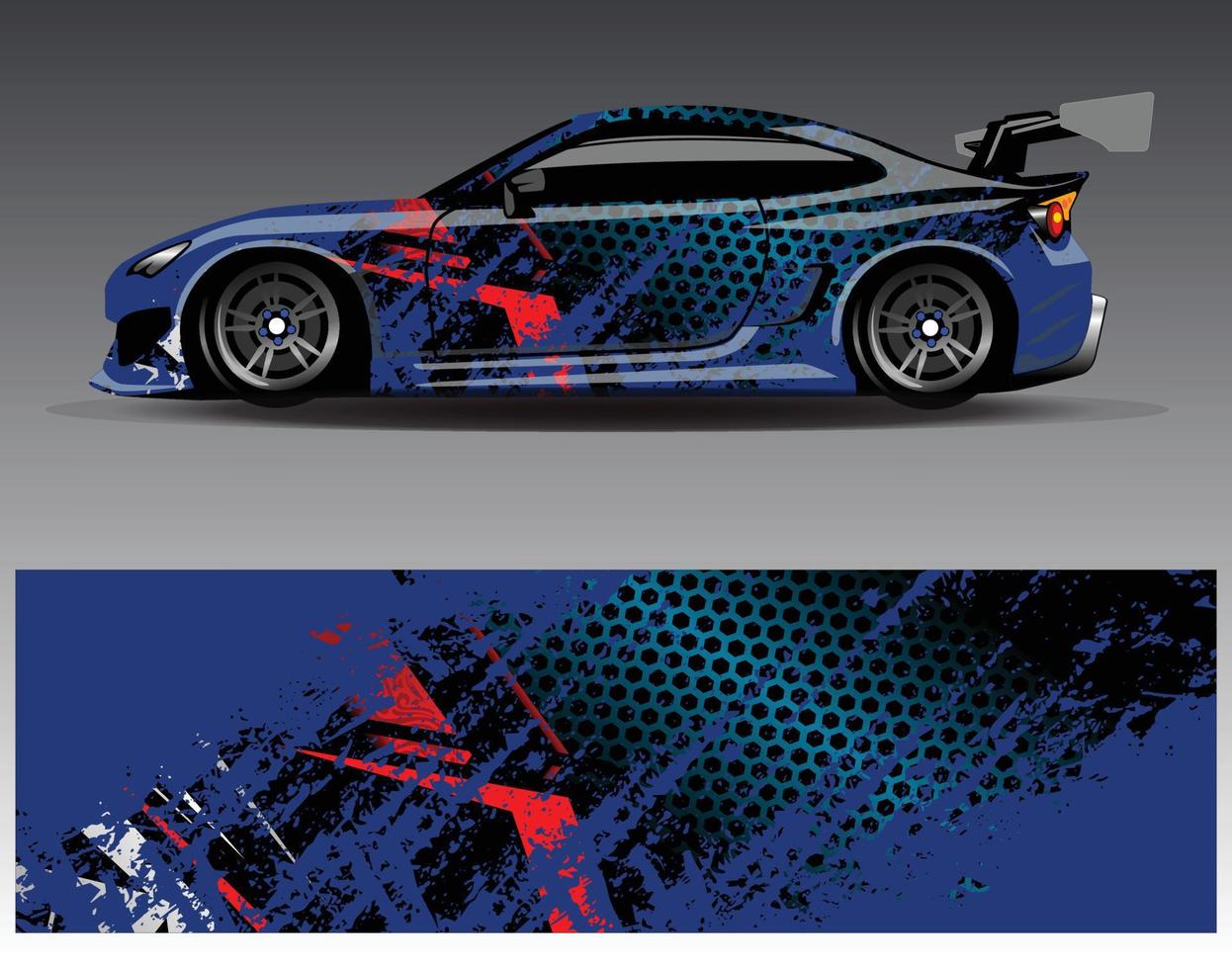 auto wrap ontwerp vector. grafische abstracte streep racen achtergrond kit ontwerpen voor wrap voertuig race auto rally avontuur en livery vector