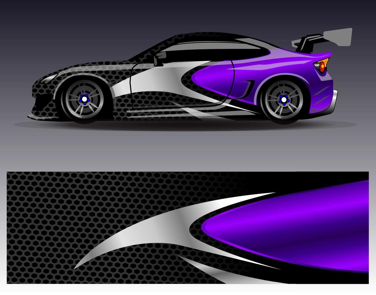 auto wrap ontwerp vector. grafische abstracte streep racen achtergrond kit ontwerpen voor wrap voertuig race auto rally avontuur en livery vector