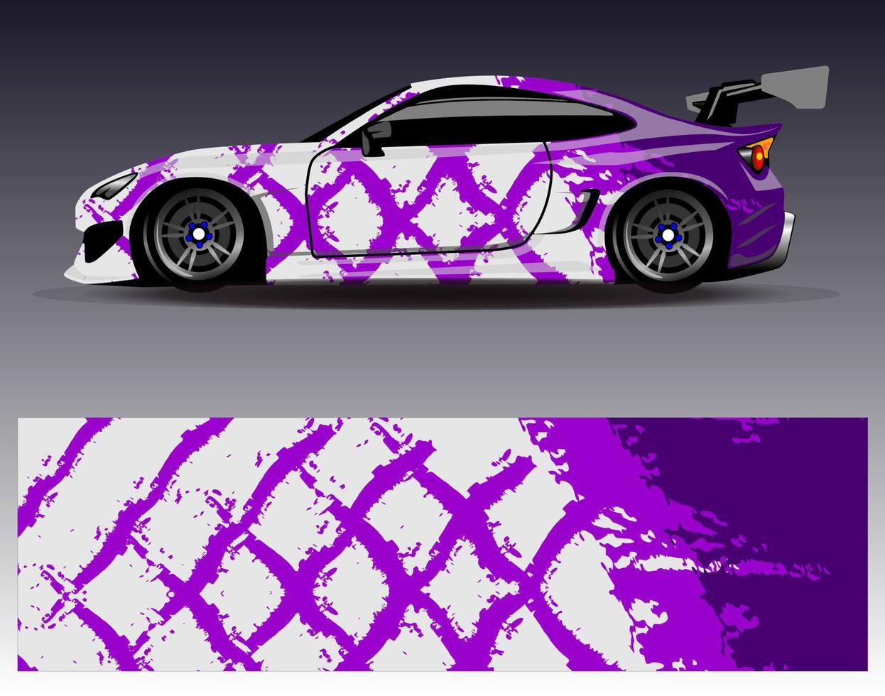 auto wrap ontwerp vector. grafische abstracte streep racen achtergrond kit ontwerpen voor wrap voertuig race auto rally avontuur en livery vector