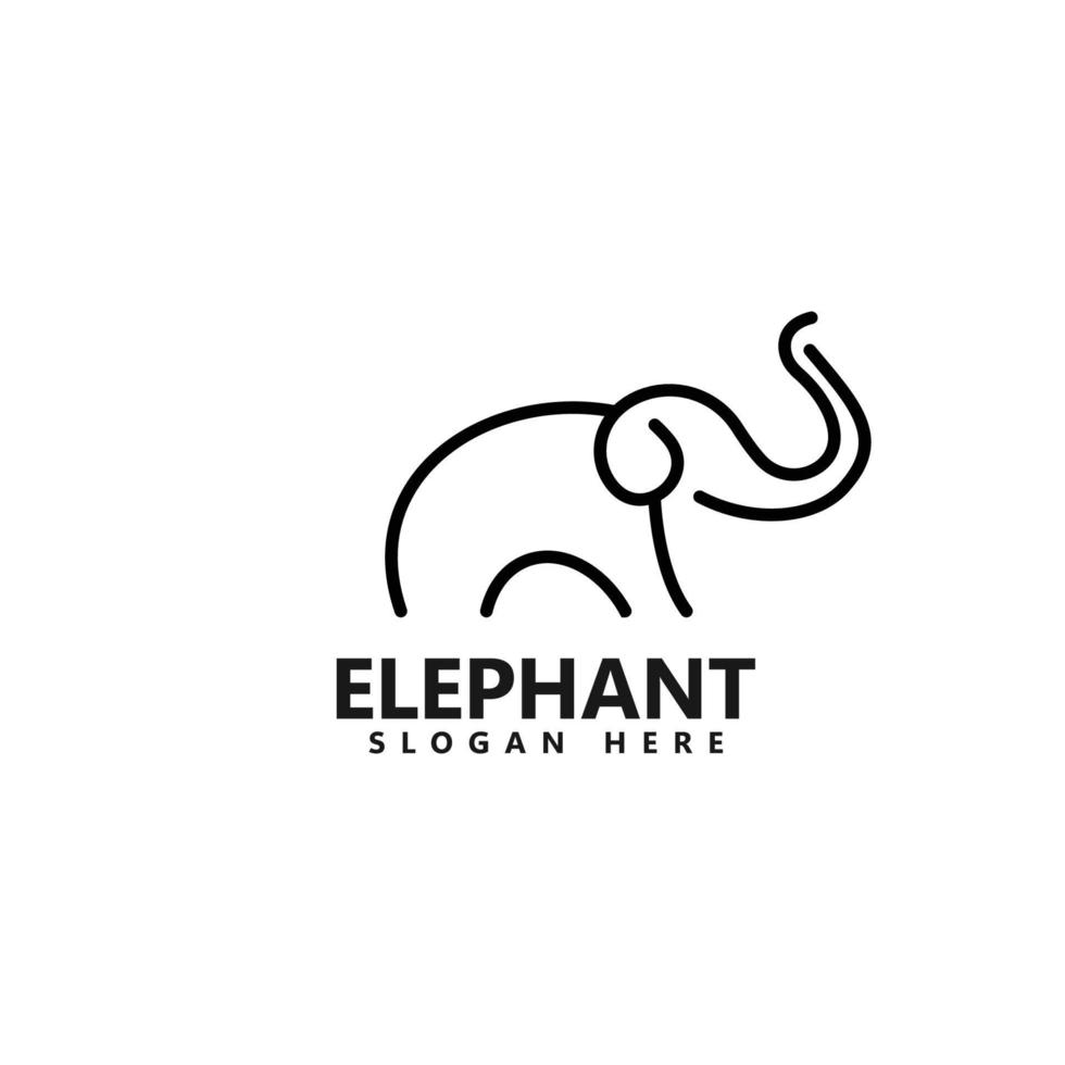 olifant logo ontwerp sjabloon icoon vector illustratie