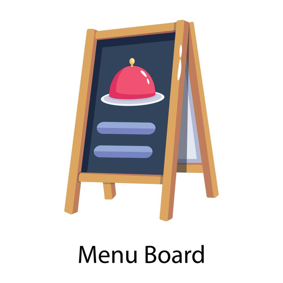 modieus menu bord vector