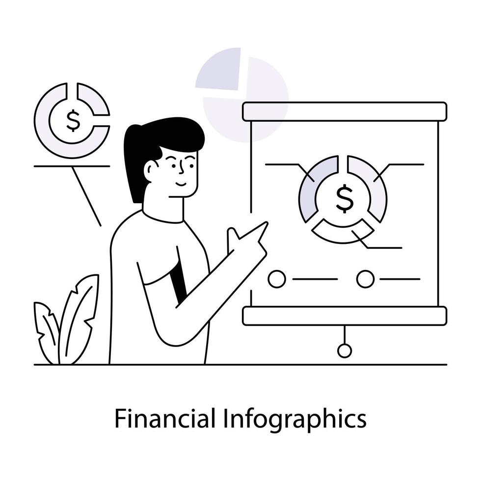 modieus financieel infographics vector