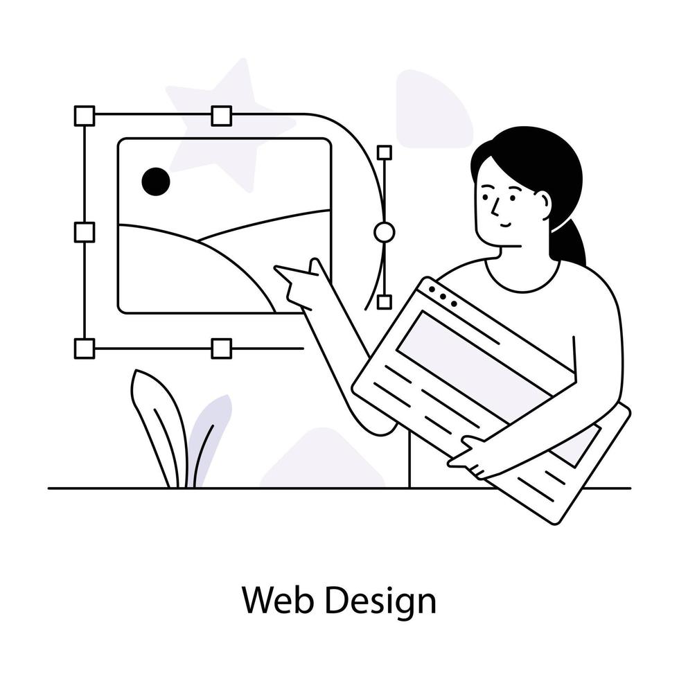 trendy webdesign vector