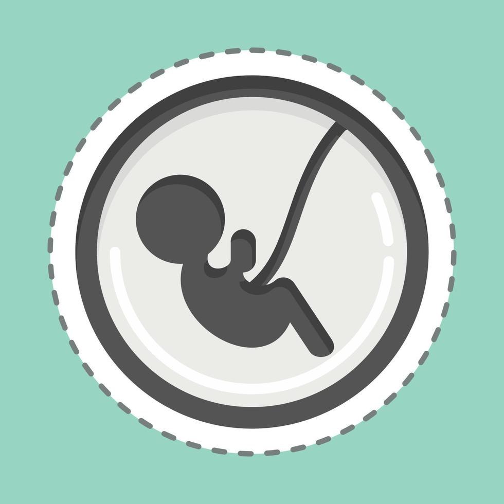 icoon baby. verwant naar familie symbool. gemakkelijk ontwerp bewerkbaar. gemakkelijk illustratie vector