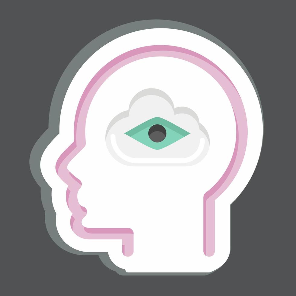 icoon dromen. verwant naar psychologie persoonlijkheid symbool. gemakkelijk ontwerp bewerkbaar. gemakkelijk illustratie vector