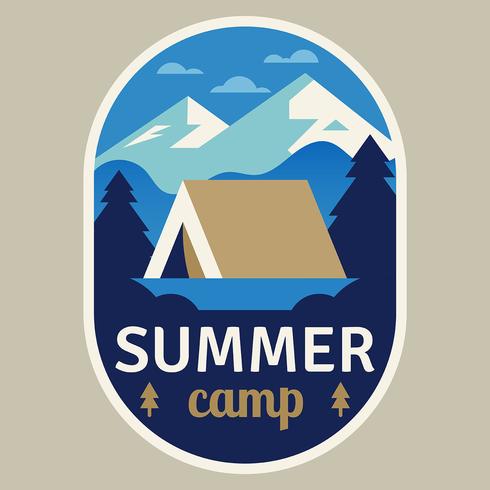 Summer Camp-patch vector