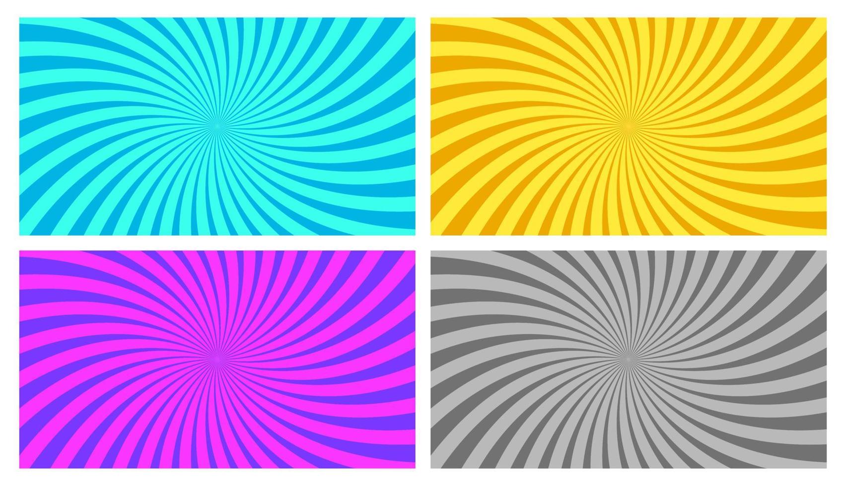 kleurrijk beweging zonnestraal wijnoogst breed vector achtergrond reeks