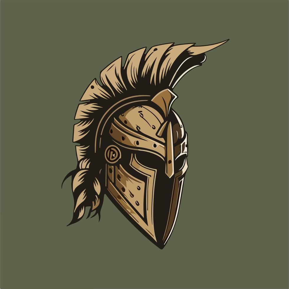 spartaans helm mascotte logo vectot illustrtion eps 10 vector