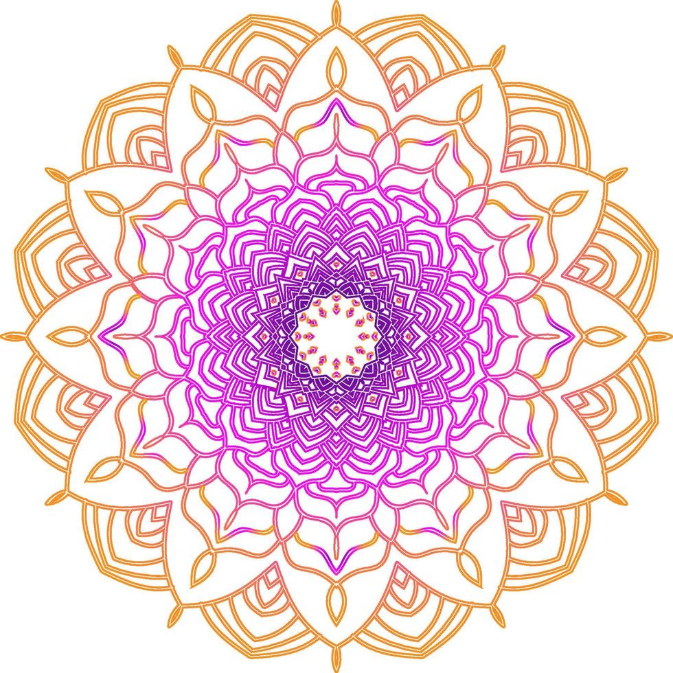 mandala kanten papier kleedje decoratief bloem, decoratief sneeuwvlok, reliëf patroon Arabisch ornament, Indisch ornament vector