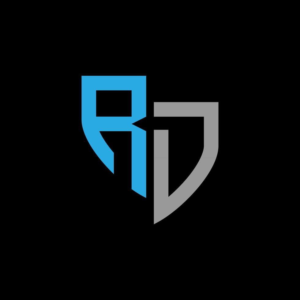 rd abstract monogram logo ontwerp Aan zwart achtergrond. rd creatief initialen brief logo concept. vector