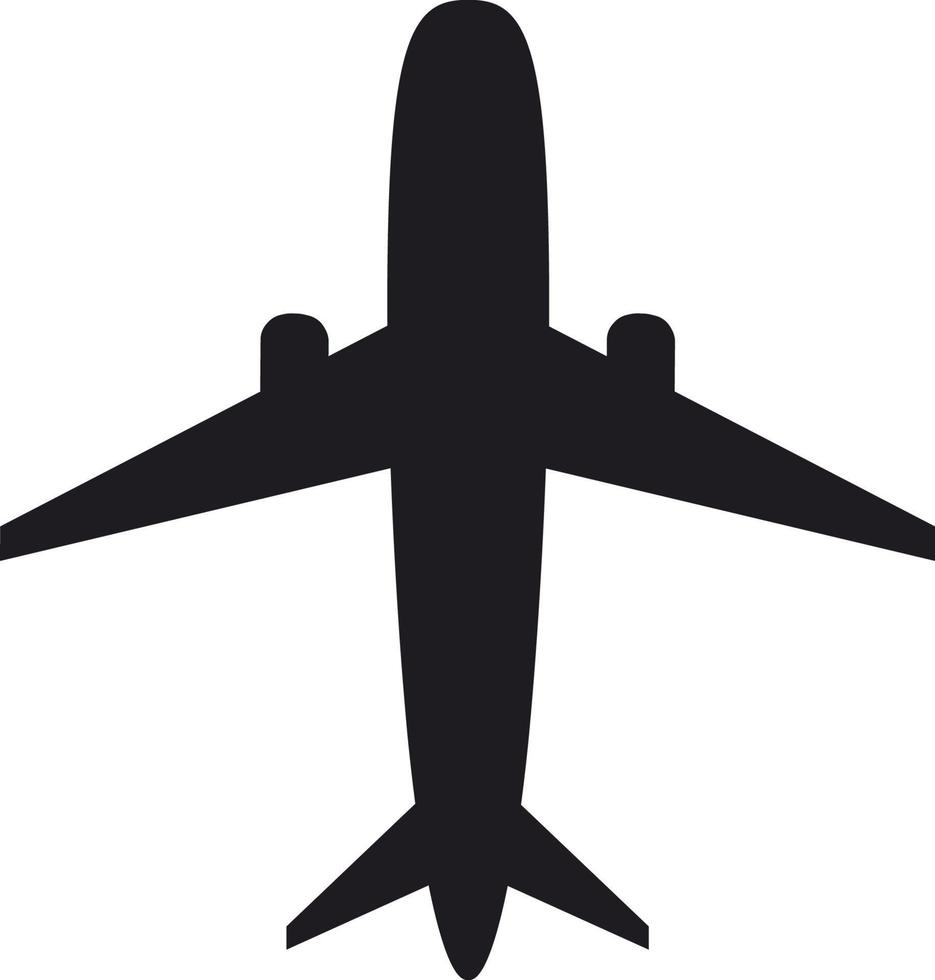 vliegtuig silhouet illustratie vector