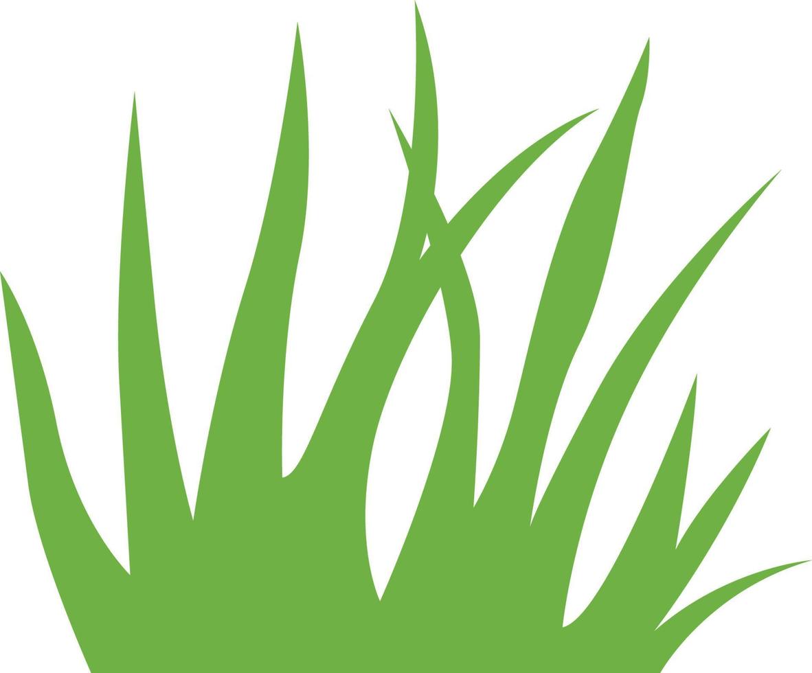 illustratie bosjes groen gras. vector