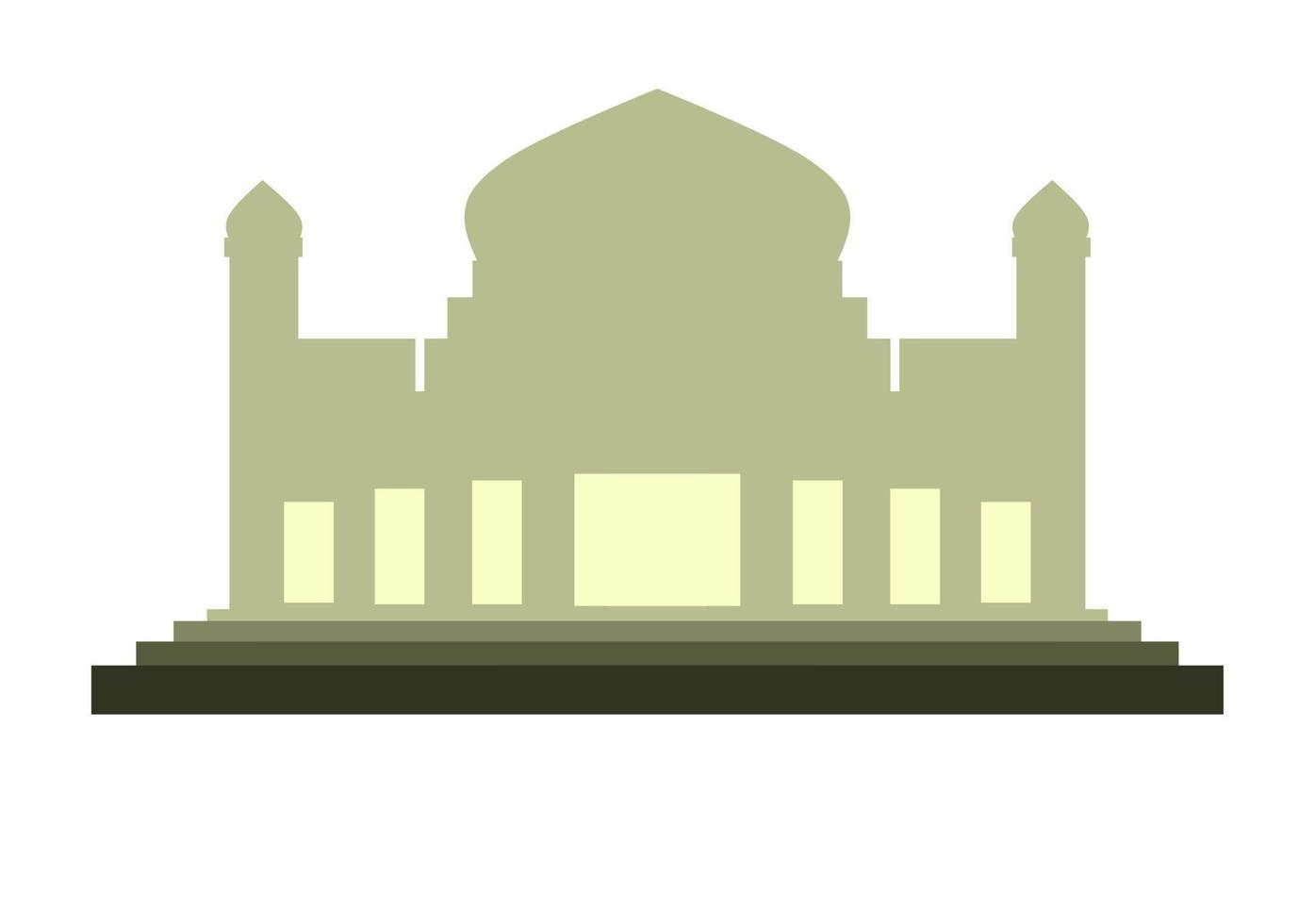moskee illustratie, moskee icoon met elegant concept, perfect voor Ramadan of eid ontwerp vector