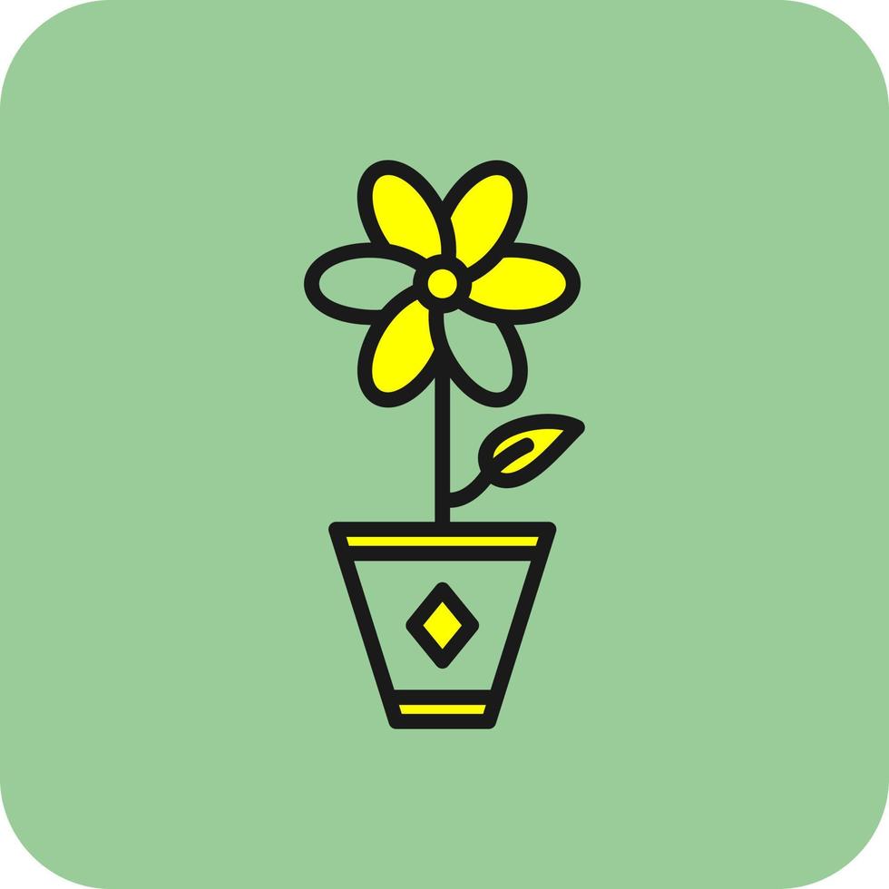 bloem pot vector icoon ontwerp