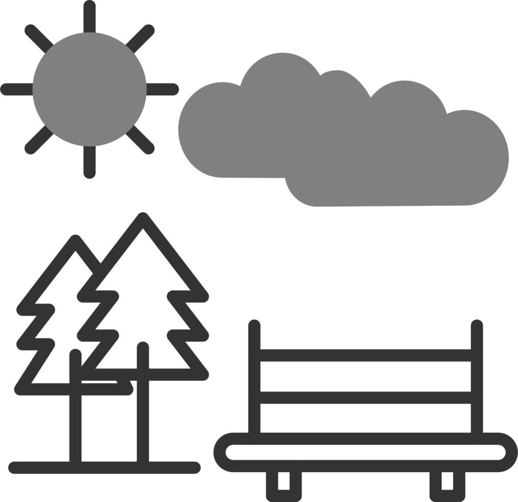 park vector pictogram