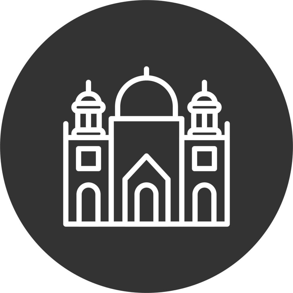 badshahi moskee vector icoon