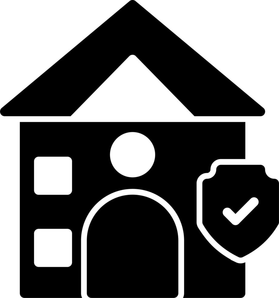 huis verzekering vector icoon